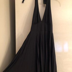 Classic Pleated Halter Dress LBD